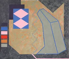 Dan Gardiner, Untitled, oil and wax on canvas 181 x 214cm
