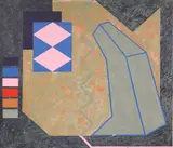 Dan Gardiner, Untitled, oil and wax on canvas 181 x 214cm