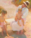 John Asaro, A GARDEN PATH, Oil on canvas