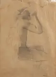 John Koch, Seated Figure Wrapping His Head