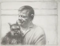 Sidney Goodman, Portrait of Howard, 20" x 26" sight size, 26 1/4" x 32 1/4" frame size