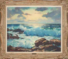 Morning Light - Cape Ann by Stanley Wingate Woodward, 24 1/4" x 29 1/2" sight size, 31 3/4" x 36 3/4" frame size, sold Sep 2024