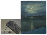 Pasquale, A PAIR OF PAINTINGS OF A SEASCAPE AND AN ABSTRACT (BOX TRAP) Hold for Possible RTC, oil on board