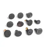 Eleven Black Basalt Stemmed Intaglios, England, late 18th century,