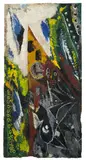 Ernst Wilhelm Nay, Der Uhrturm I, 1946, Gouache auf genarbtem Velin