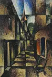 Arthur Segal, Strasse mit Kirchturm