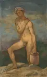 Karl Hofer, Auf dem Hügel (Jüngling mit Krug)