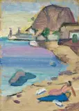 Gabriele Münter, Am Strand (Südfrankreich)