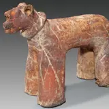 Tierfigur. 12.–14. Jahrhundert by Königreich Ténenkou Mali, Terrakotta mit rötlicher Engobe, sold Nov 2013