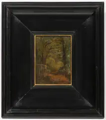 Julius Mařák, A Walk Through the Deciduous Forest, 1880s, oil on wood