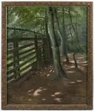 Josef Král, The Game Reserve of Lány, Around 1900, oil on canvas on hardboard