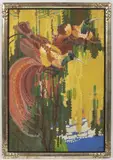 Adolf Alex Zahel, Birds of Paradise, 1909, tempera, cardboard