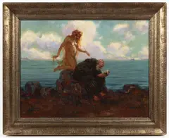 Karel Stroff, Temptation of Saint Anthony, Around 1920, oil on cardboard