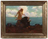 Karel Stroff, Temptation of Saint Anthony, Around 1920, oil on cardboard