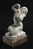 Václav Suchomel, A Girl with Grapes, 1920s, carrara marble