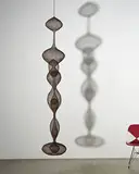 Ruth Asawa, Untitled S.437 (Hanging, Seven-Lobed, Two-Part Continuous Form within a Form with Two Small Spheres)