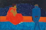 March Avery, On the Dam, 1962, Oil on canvas
