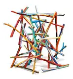 Charles Arnoldi, Untitled, 1981, Acrylic on wooden stick assemblage