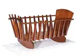 Frank Rohloff, Cradle, 1957, Walnut