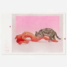 Ocelot by Mel Ramos, 1969, lithograph in colors, sold Mar 2022