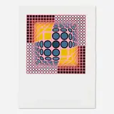 Victor Vasarely, Jenge, c. 1980, screenprint in colors