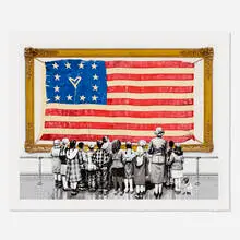 Old Glory by Thierry Guetta, 2021, screenprint in colors, sold Mar 2022