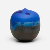 Closed Form by Toshiko Takaezu, glazed porcelain, sold Mar 2022