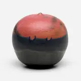 Closed Form by Toshiko Takaezu, glazed porcelain, sold Mar 2022