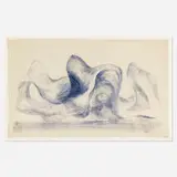 Harry Bertoia, Untitled (Monotype), c. 1943, ink on rice paper