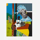 Romare Bearden, Come Sunday (from the 1776 USA 1976: Bicentennial Prints portfolio), 1975, lithograph in colors on Arches