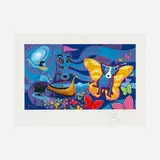 The Millenium by George Rodrigue, screenprint with remarque, sold Feb 2022