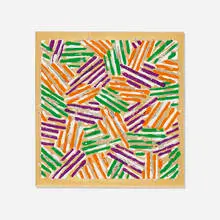 Untitled by Jasper Johns, 1977, screenprint in colors on Patapar printing parchment, sold Feb 2022