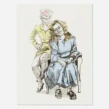 Paula Rego, Mother and Daughter, 1997, screenprint in colors