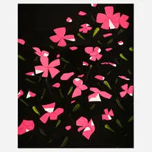 White Impatiens by Alex Katz, 2016, screenprint in colors on Saunders Waterford HP High White 425 gsm, sold Feb 2022