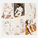 Philip Pearlstein, Six Lithographs Drawn from Life