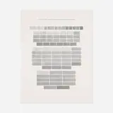 Sol LeWitt, Plate 1 (from All One, Two, Three & Four Part Combinations of Lines in Four Directions), 1976, screenprint on Strathmore