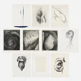 Georgia O'Keeffe, Drawings, 1968, offset lithograph in colors on BFK Rives and Arches Cover