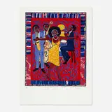 Faith Ringgold, Somebody Stole My Broken Heart, 2007, screenprint in colors