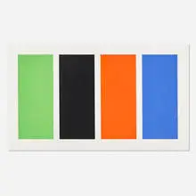 Ellsworth Kelly, Four Panels, 1971, screenprint in colors on Special Arjomari