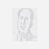 Mao (from the New York Collection for Stockholm portfolio) by Andy Warhol, 1973, Xerox print on typewriter paper, sold Feb 2022
