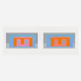 Folio I Folder 17 (from the Formulation : Articulation portfolio) by Josef Albers, 1972, screenprint in colors, sold Feb 2022