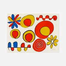 Homage à Prats by Alexander Calder, 1976, lithograph in colors, sold Feb 2022