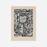 Jean Dubuffet, Scénario bref, 1979, screenprint