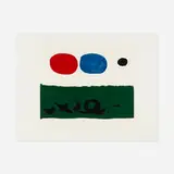 Adolph Gottlieb, Green Foreground, 1972, screenprint in colors