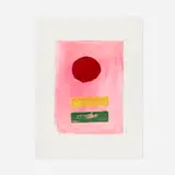 Adolph Gottlieb, Pink Ground, 1972, screenprint in colors