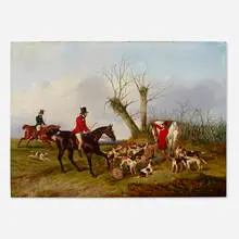 John Dalby, Hunting Scene: The Kill, oil on canvas