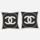 Chanel, Throw pillows, pair, Merino wool, cashmere