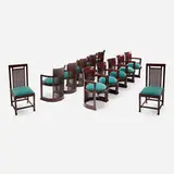Frank Lloyd Wright, Chairs, set of twelve