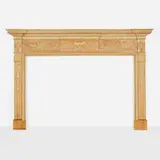 Scottish, George III chimneypiece, c. 1780, pine, cast composite