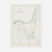David Roberts, Map to Illustrate the Route of David Roberts, Esq: R.A . in The Holy Land, Petra & Syria (from The Holy Land, Syria, Idumea, Arabia, Egypt and Nubia series), c. 1850, engraving with hand-coloring